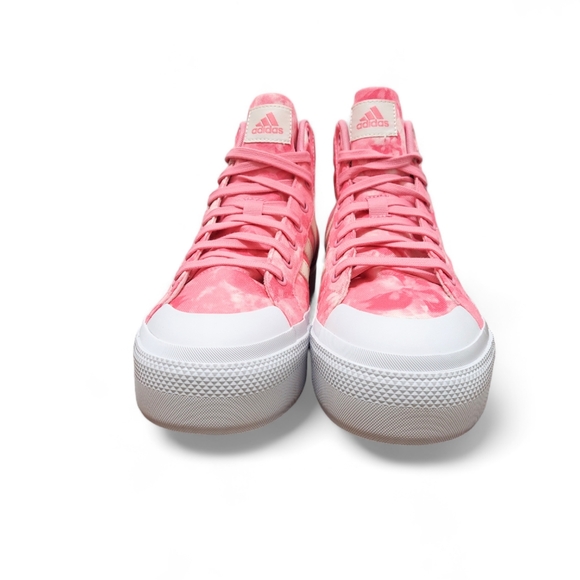 Adidas Bravada 2.0 Mid Platform Pink White Sneakers -Women's Size 9.5 New In Box - Picture 5 of 9